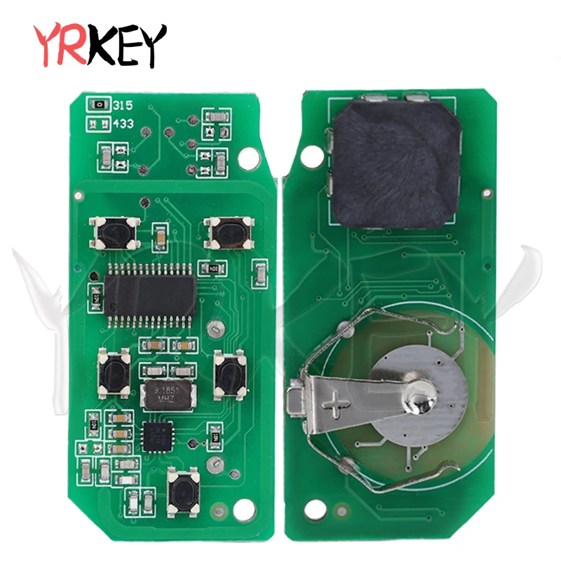 YRKEY - Smart Remote Car Key for Land Rover for Jaguar XJL XF F-type 2013-2017 ID49 Chip 315/433mhz 5 Buttons FCC:KOBJTF10A