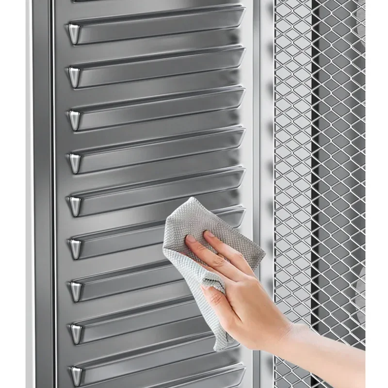 18-Tier Stainless Steel Food Dehydrator with Adjustable Tier Spacing, Energy-Efficient Drying for Fruits, Meat