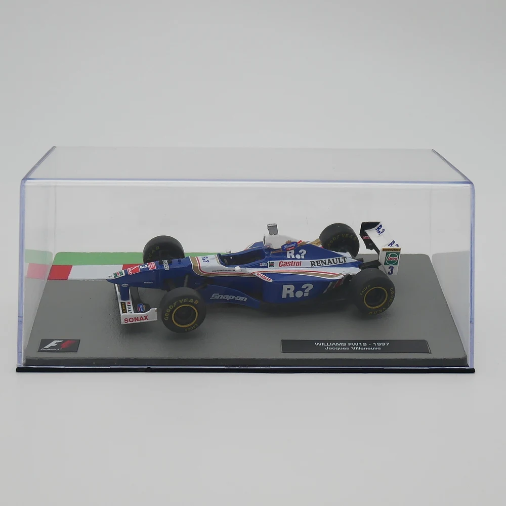 Литой под давлением гоночный автомобиль F1 в масштабе 1:43, модель из сплава Williams FW19 1997 Jacques Villeneuve, модель автомобиля из сплава, Коллекционная игрушка в подарок