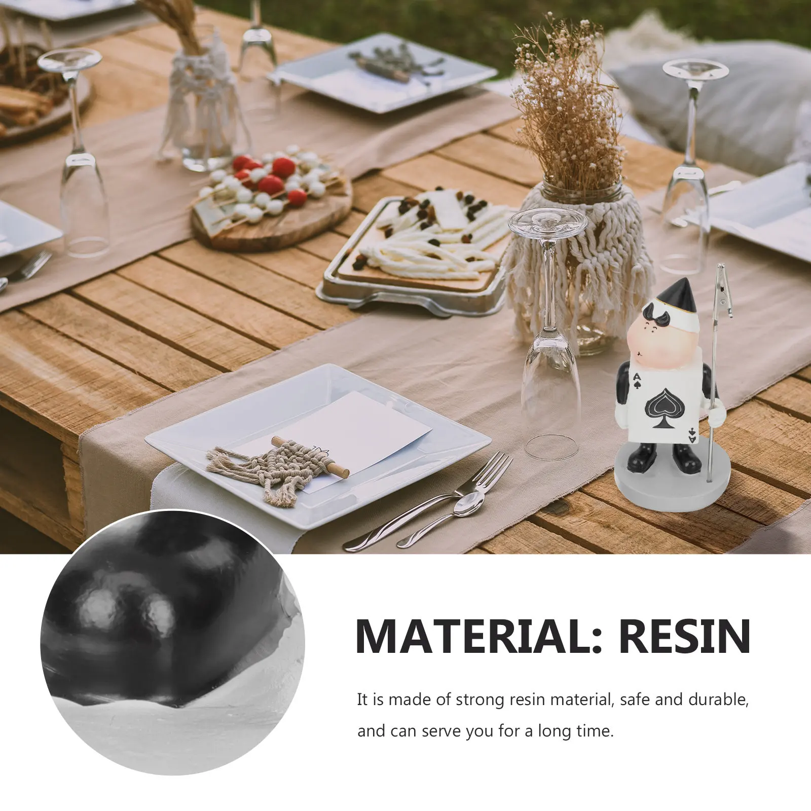 Reusable Resin Memo Clamp Desktop Photo Clip Message Holder for Office Home School Restaurant Table Number Stand Decor