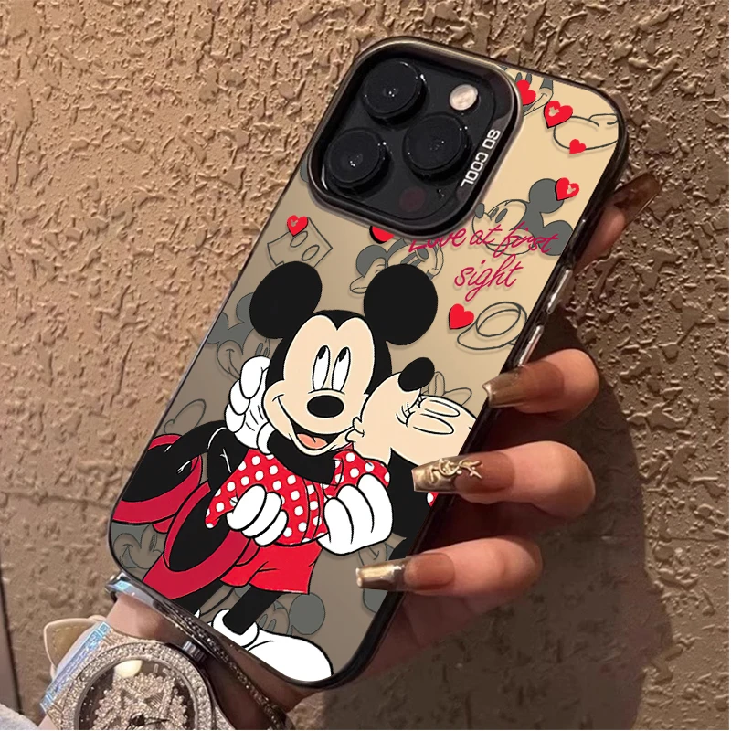 Couple Mickey Minnie Mouse Matte Hard Case for Xiaomi Redmi Note 13 12 11 Pro Plus 4G 5G 12S 11S 10S 10 9 9S 8 12C 13C A3 Cover