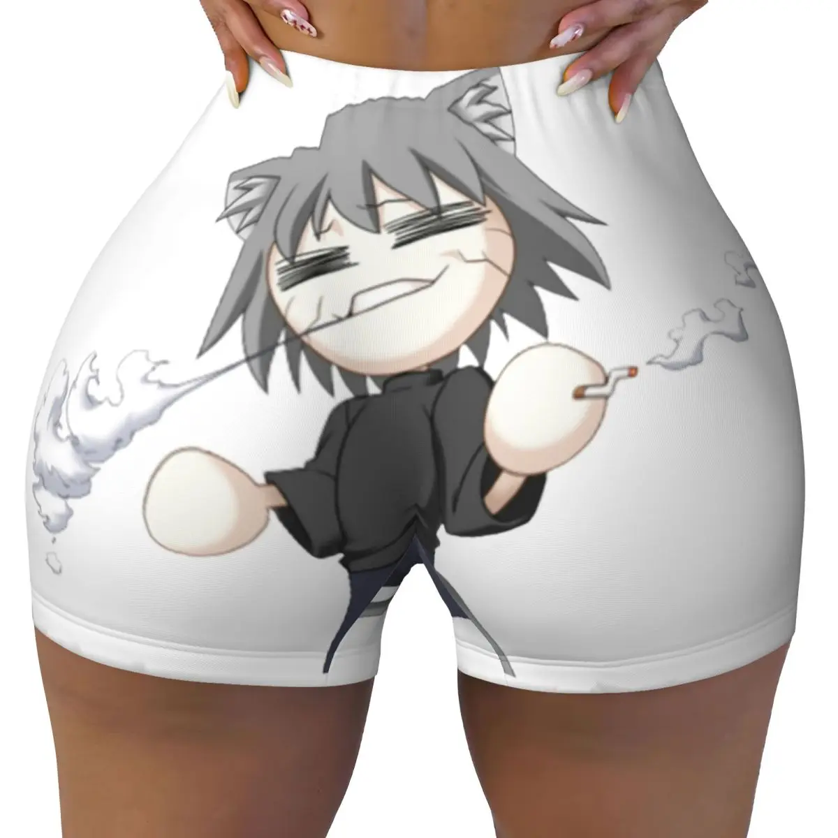 

Custom Neco Arc Chaos Volleyball Biker Workout Shorts Women's Anime Gym Athletic Yoga Shorts