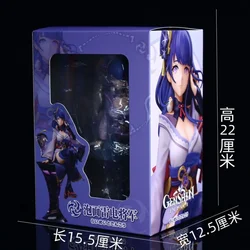 New 18cm Genshin Impact Anime Figures Raiden Shogun Figures Gk Statue Figurine Model Doll Collection Room Decora Birthday Gifts