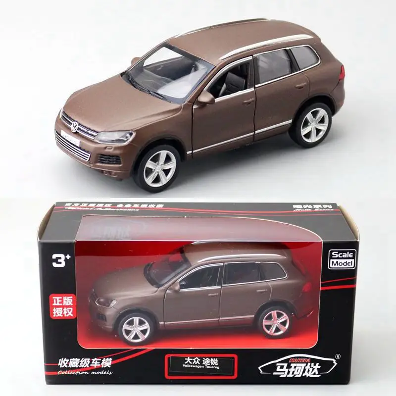 Die Casts Collectible Model Cars Static Alloy Sports Car Birthday Gift 1:36 VW Touareg SUV Toys for Children Home Decor