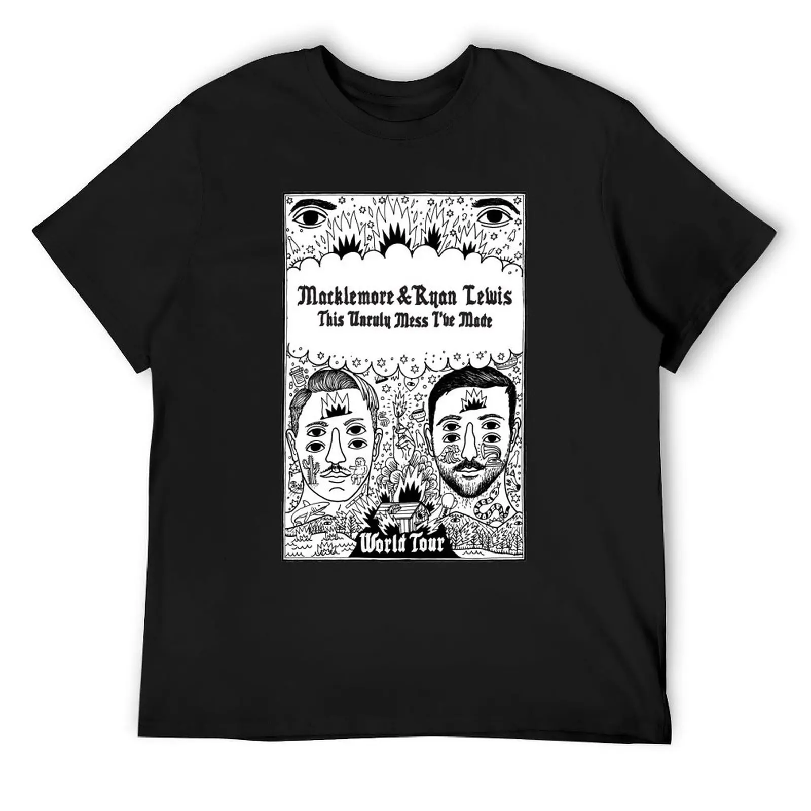 Macklemore world tour : The unruly mess I've made T-Shirt oversized graphic tee sublime graphic shirts cute tops t shirt men