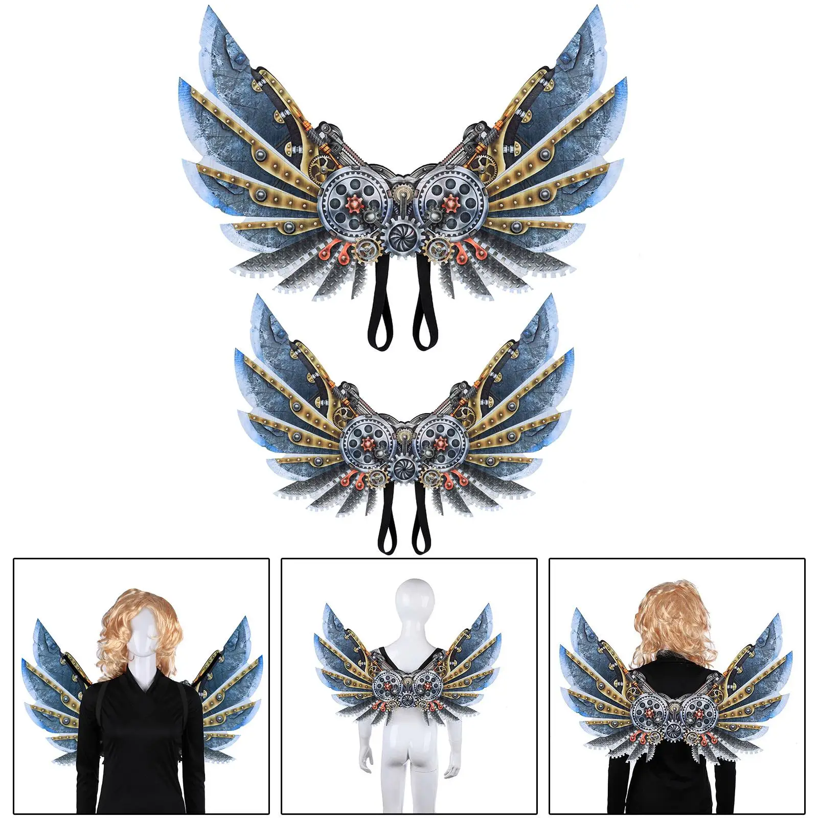 3D Mechanical Punk Decorative Wing Fancy Dress Theme Party Steampunk