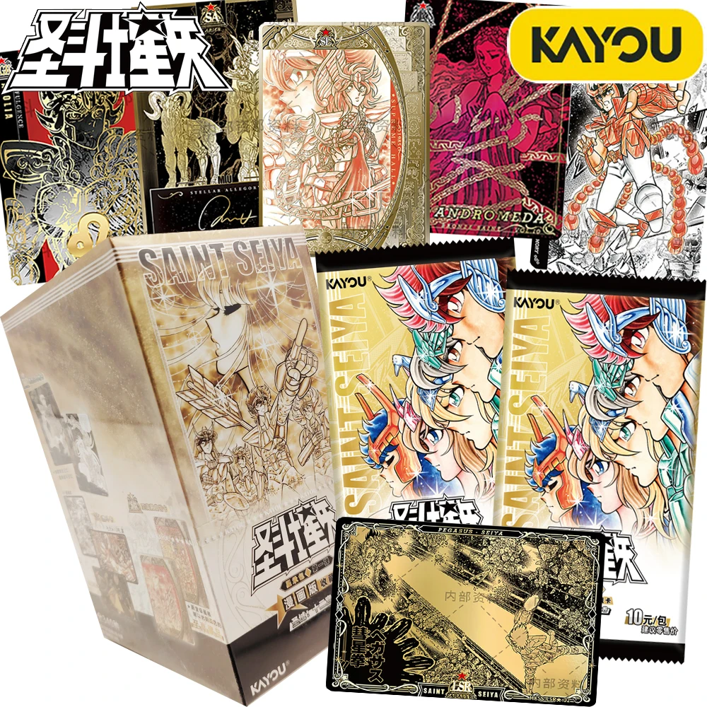 kayou-original-official-saint-seiya-comic-version-surprise-collection-cards-saori-kido-shiryu-character-portrait-cards-table-toy