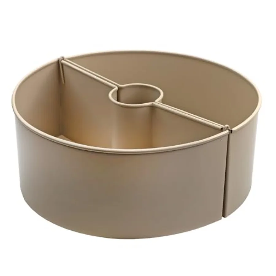 

Umbrella Planter for Patio Table Beige/ w/Umbrella Hole Enamelware Half-Circle Planter Pots