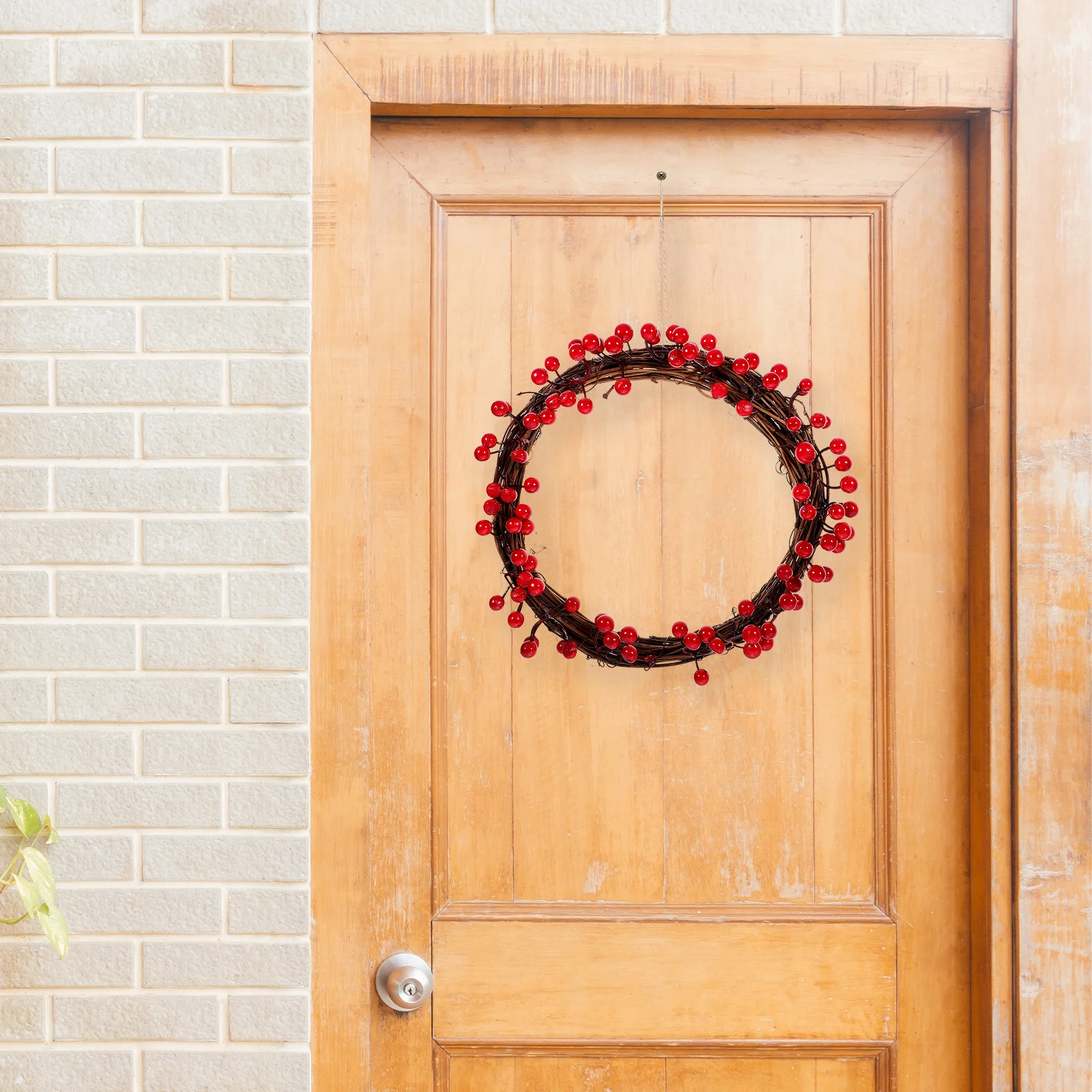 

Holly Berry Garland Artificial Wreath Home Decor Small Wreaths Holiday for Front Door