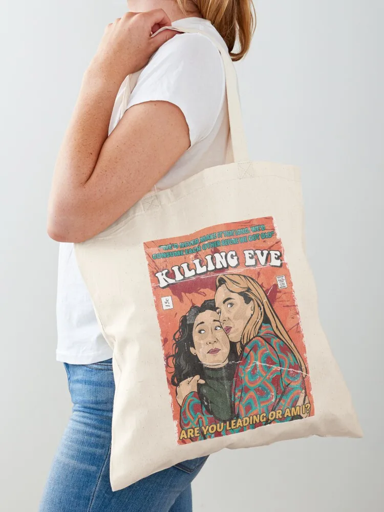 

Are You Leading Or Am I KILLING EVE Tote Bag supermarket folding bag Women's handbag Women bags Portable shopping bag