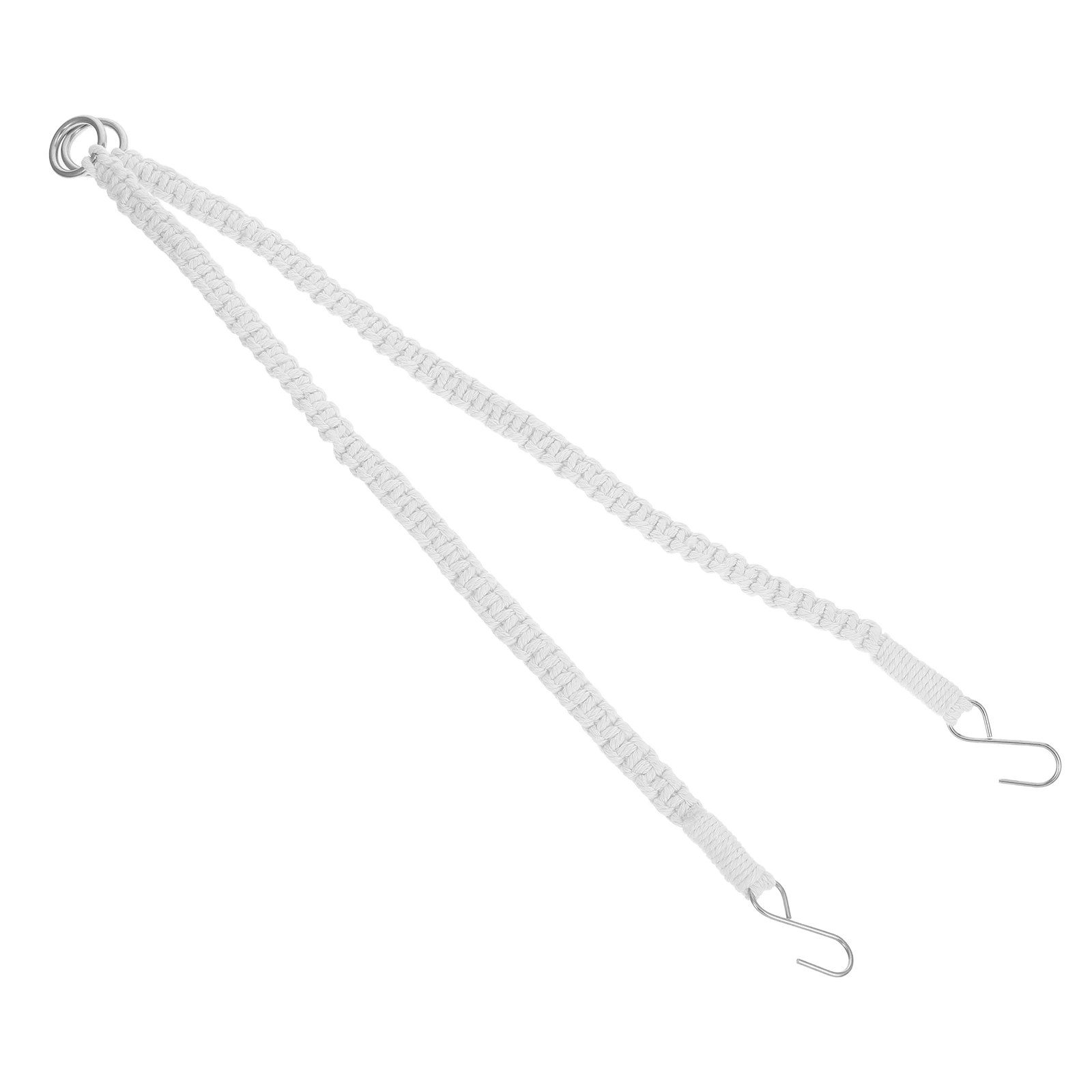 2 Cotton Rope Plant Pot Hanging Ropes Extendable Macrame Hanger Baskets Indoor Decor Adjustable Length Flower Stand Cord Jute