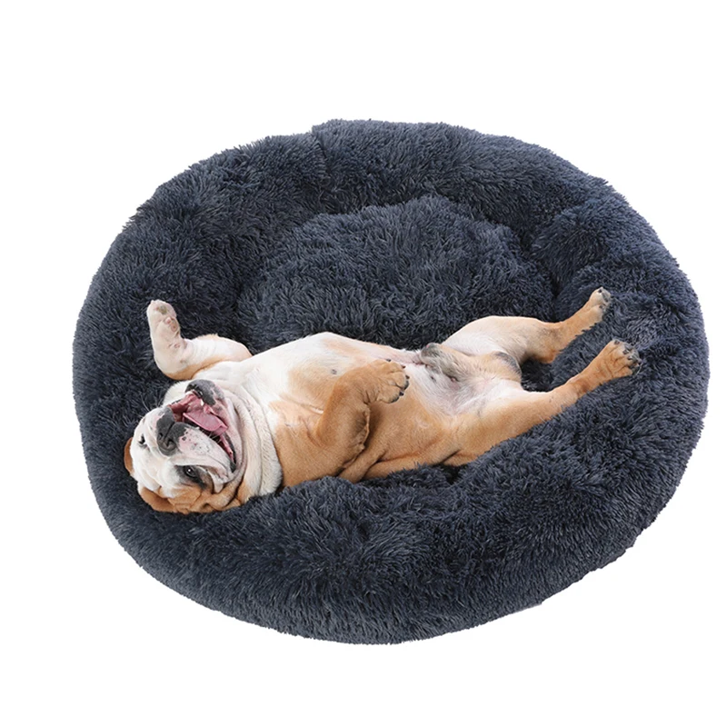 

Super Large Dog Bed Round Washable Pets Bed Winter Warm Sleeping Plush Dog Kennel Cat Mats Puppy Cushion Mat Dog Cat Supplies