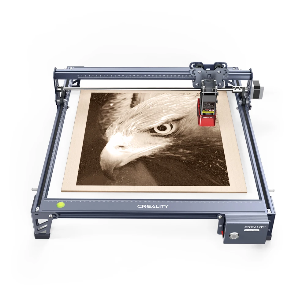 Creality CR-Laser Falcon 5W Laser Engraving Machine 32bit 0.06mm High Precision 12mm One-Pass Cutting Quick Focusing for Wood