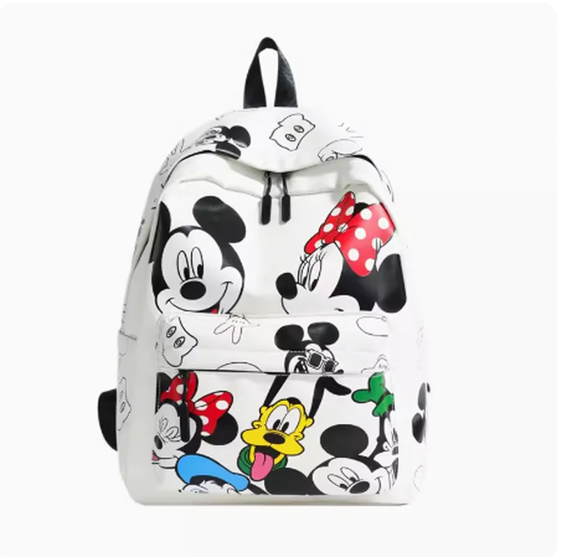 Disney-Cartoon Cartoon Cartoon CarreBackpack, Carillon étudiant, Sac à dos de voyage, Mignon, Grande capacité, Mode, Été, Nouveau, 2024