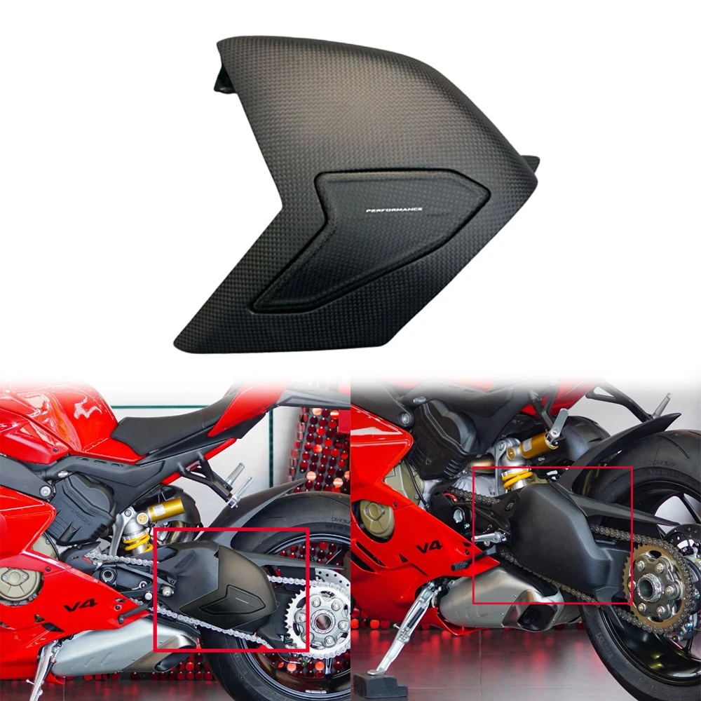 

100% Carbon fiber rear swingarm cover fairing kit for Ducati Panigale V4 V4 V4R SP 2018-2024
