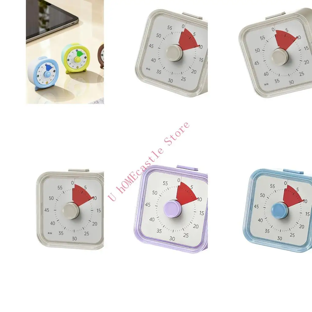 63HF Visual Timer Management Tool Countdown Kids Timer Clock For Child Learners Home, School Quiet Operation