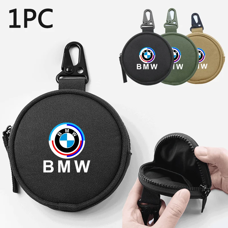 

Car Coin Purse Key Bag Large-Capacity Zipper Key Pouch Bag For BMW 50th Anniversary E39 E46 E90 X1 X2 X3 X4 X5 X6 G20 G30 M2 M3