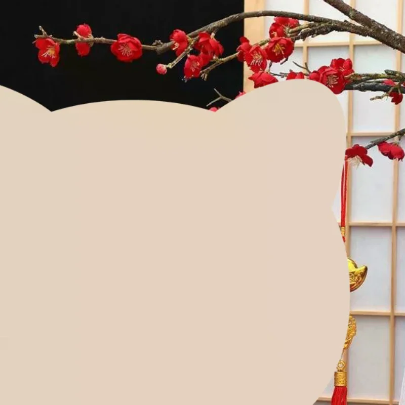 Chinese New Year Gold Ingot Hanging Ornaments Lucky Fu Design Red Tassel For Home Car Spring Festival Decor