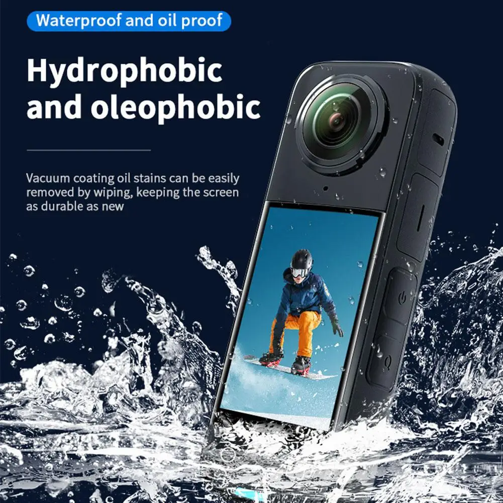 Закаленное стекло для Insta360 X5, защитная пленка для экрана/композитная мягкая пленка/гидрогелевая пленка, защита от отпечатков пальцев, защита от царапин Ultra HD