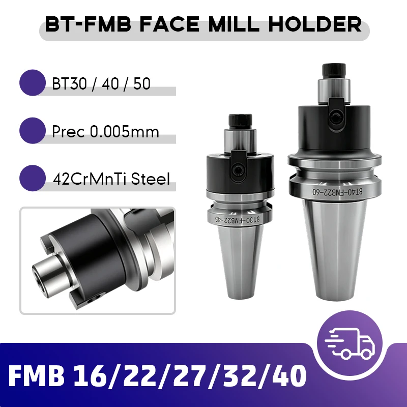 CNC Milling Disc Connection Handle Tool Holder BT30 BT40 BT50 FMB FMB16 FMB22 FMB27 FMB32 FMB40 45L 60L 100L Cutting Accessory