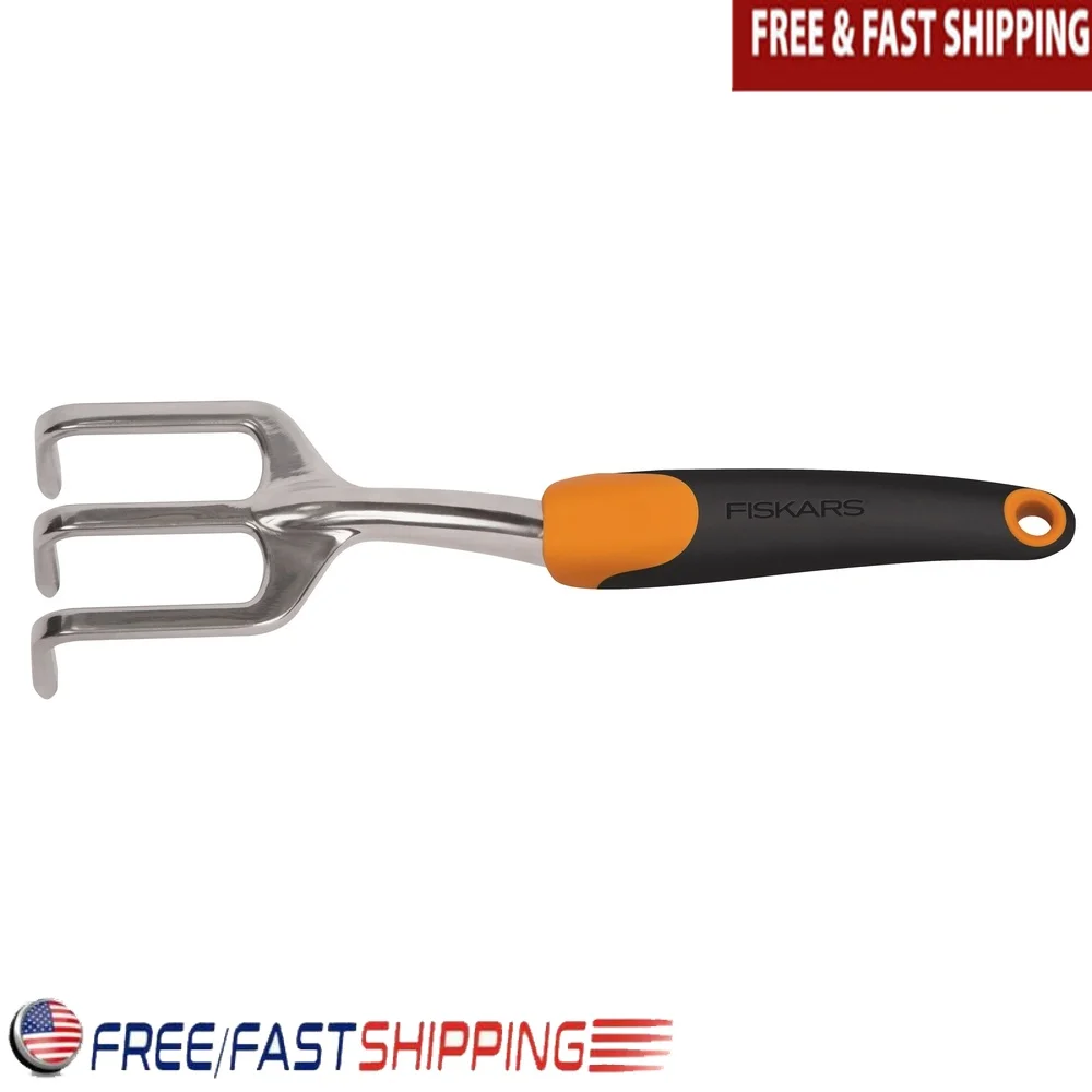 

Ergo Garden Cultivator Tool Aluminum Head Ergonomic Handle Heavy Duty Hand Tool Digging Aerating Weeding 0.56 Pounds