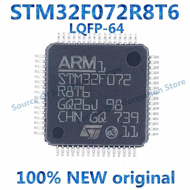 

STM32F072R8T6 LQFP-64 ARM Cortex-M0 32-bit Microcontroller-MCU, 100% New