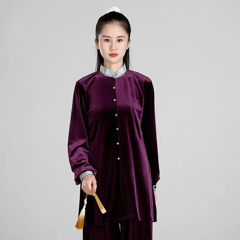 Winter Thicken Tai Chi Clothes Women Wushu Clothes Kung Fu Competition Clothes Martial Art Uniform Wrinkle Free