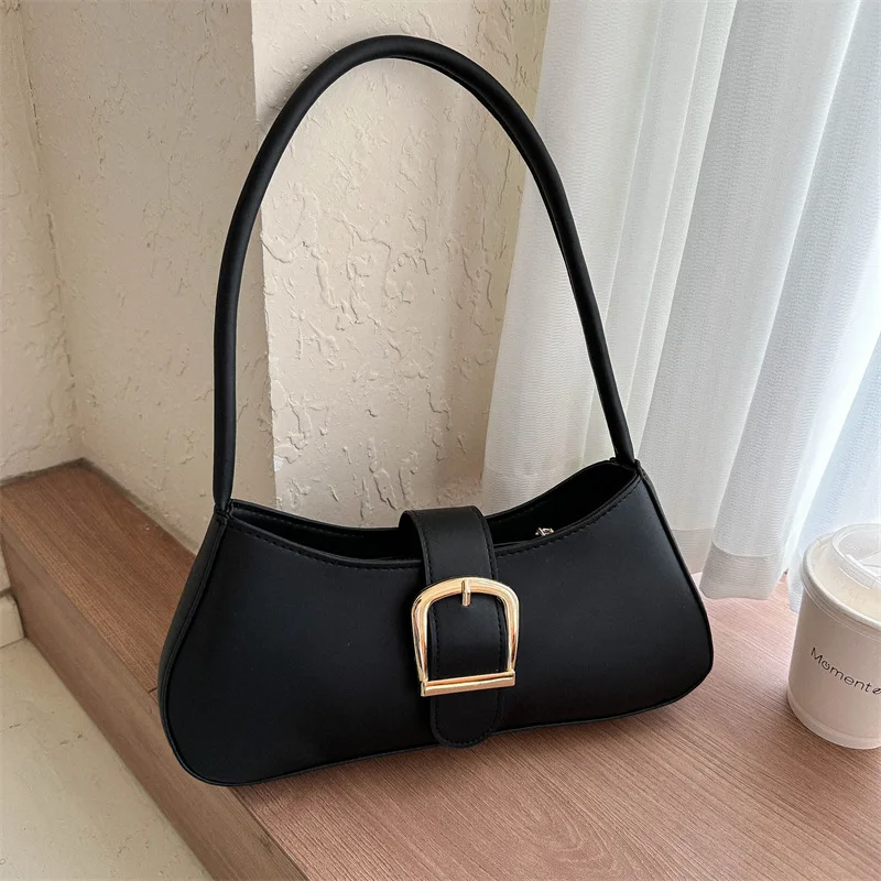 French Niche Texture Underarm Bag Winter New Fashion Simple Female Shoulder Bag Commuter Joker Handbag Luxury Brand Shoulder Bag