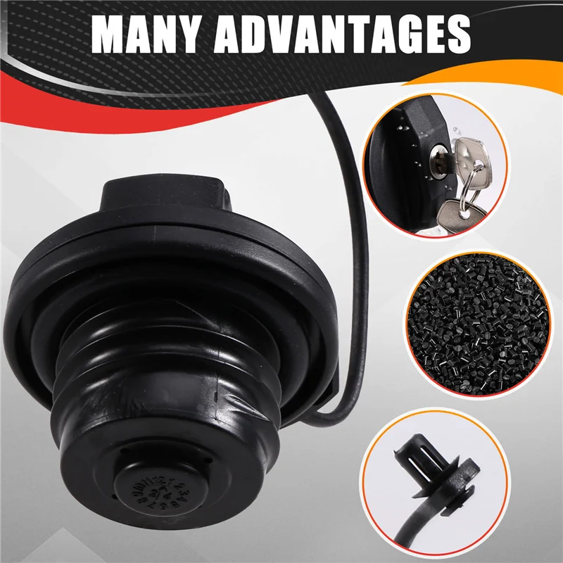 A58X-Car Gas Petrol Tank Cover Lock Inside Fuel Tank Cap LR075664 LR032977 For Land Rover Defender 90 110 130 2004-2018