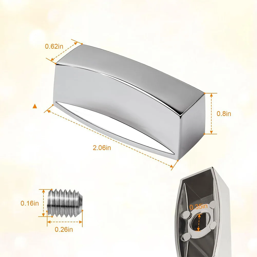 Chrome Knob for Gas Stove Control Valves Engineered for D-Shape Stem Applications on Rugam Jade Cecil Montague Equipment