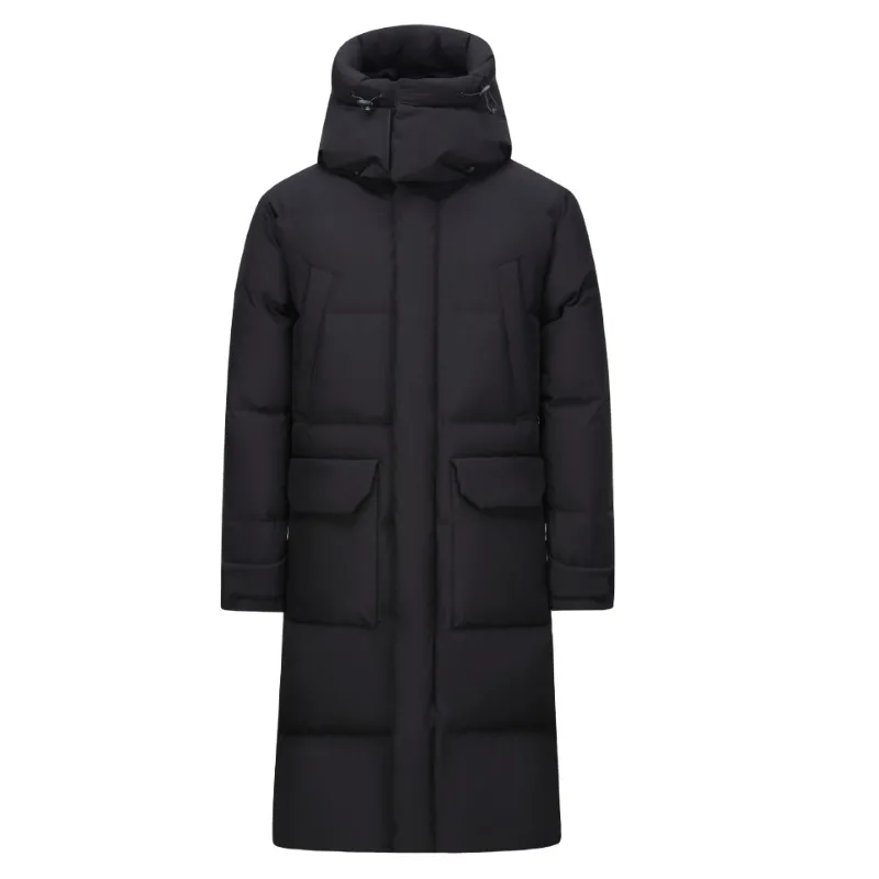 Winter Thick （Winter) Warm X-Long Couple Down Jackets 2023 New Women's Men's 90% White Duck Down Korean Tooling Style Down Coats