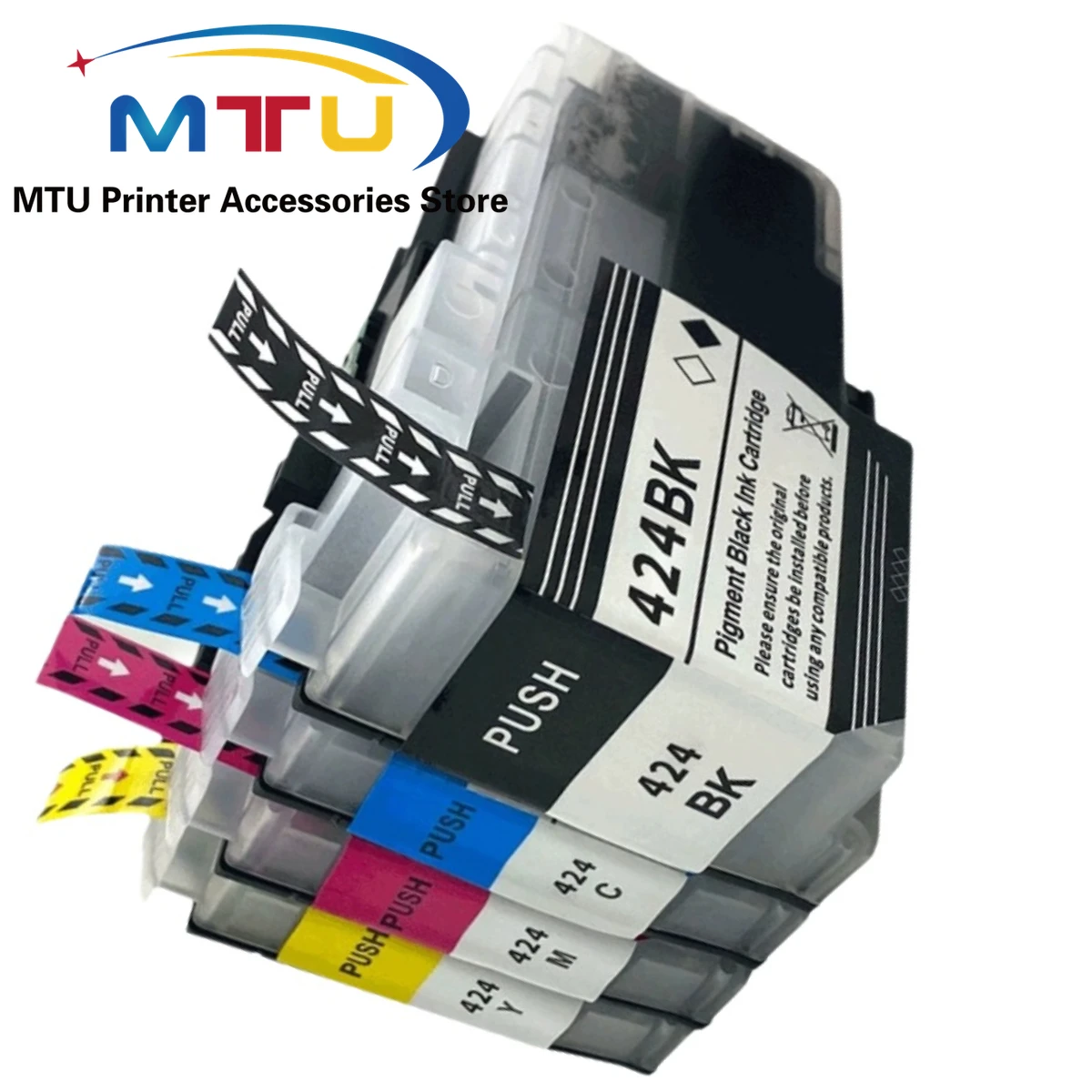 1Set LC424 LC424BK LC424C LC424M LC424Y Ink Cartridge For Brother DCP-J1200DW MFC-J4340DW J5955DW J4335DW