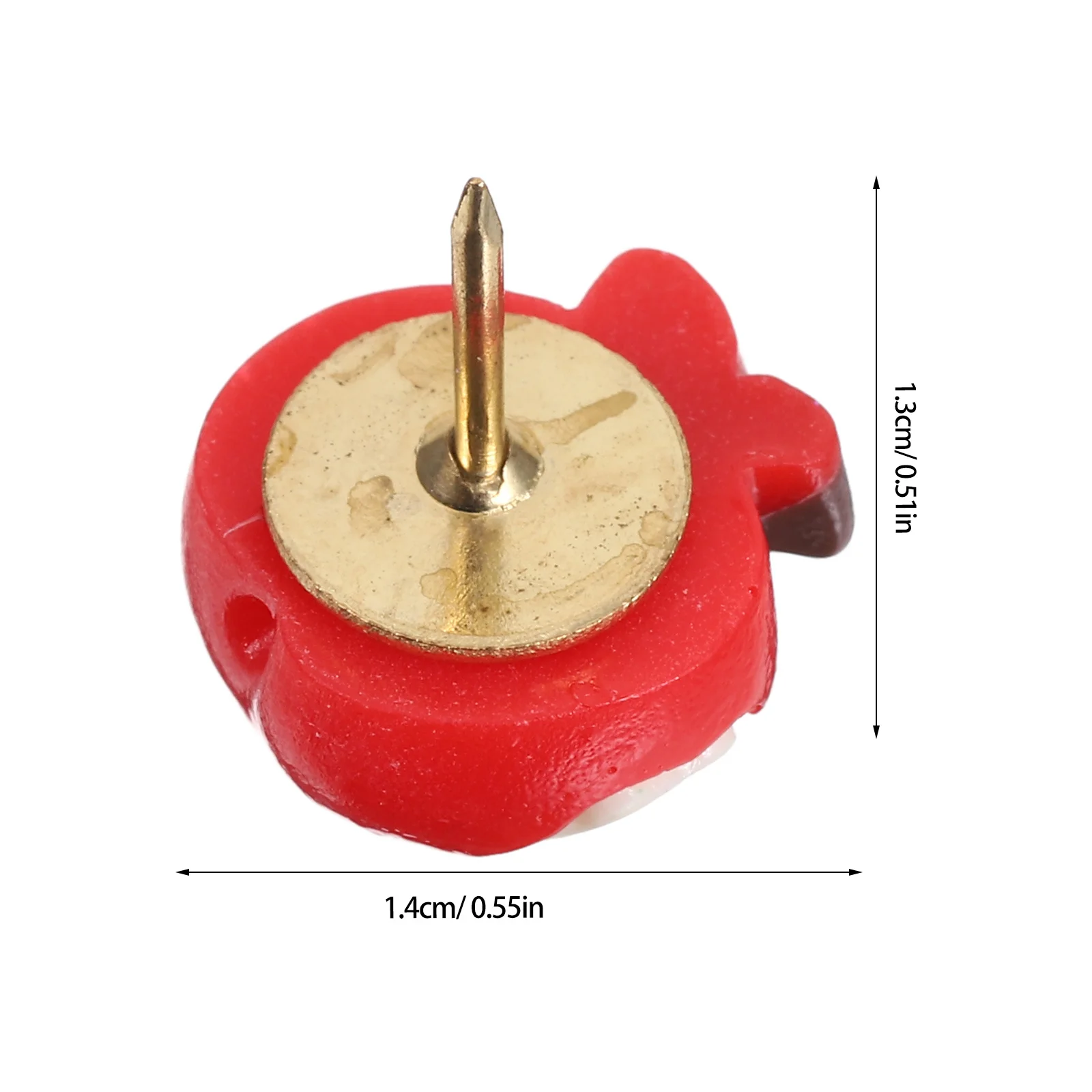 30 قطعة مسامير الإبهام التفاح الراتنج الزخرفية أبل تصميم دبابيس ضغط للوحة الإعلانات الفلين جدار معلق صور خرائط الحرف اليدوية #5