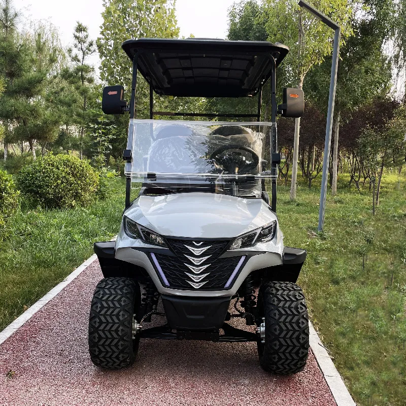 High Quality Multipurpose Car Durable 4 Wheel Golf Cart Scooter Mini Electric Car 4 Seaters 4KW Golf Buggy