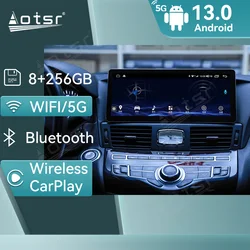 CarPlay 12.3 Inch QLED Screen Android 13.0 For Infiniti Q70 Q70L 2013-2019 Car Video Player Multimedia Player GPS Navi Head Unit