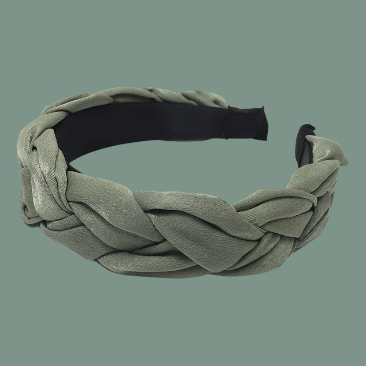 

Fashion Twist Braid Silk Headband Wide Knotted Hair Band Bohemian Chic Hair Accessory for Women Girls Party Festival Headwear