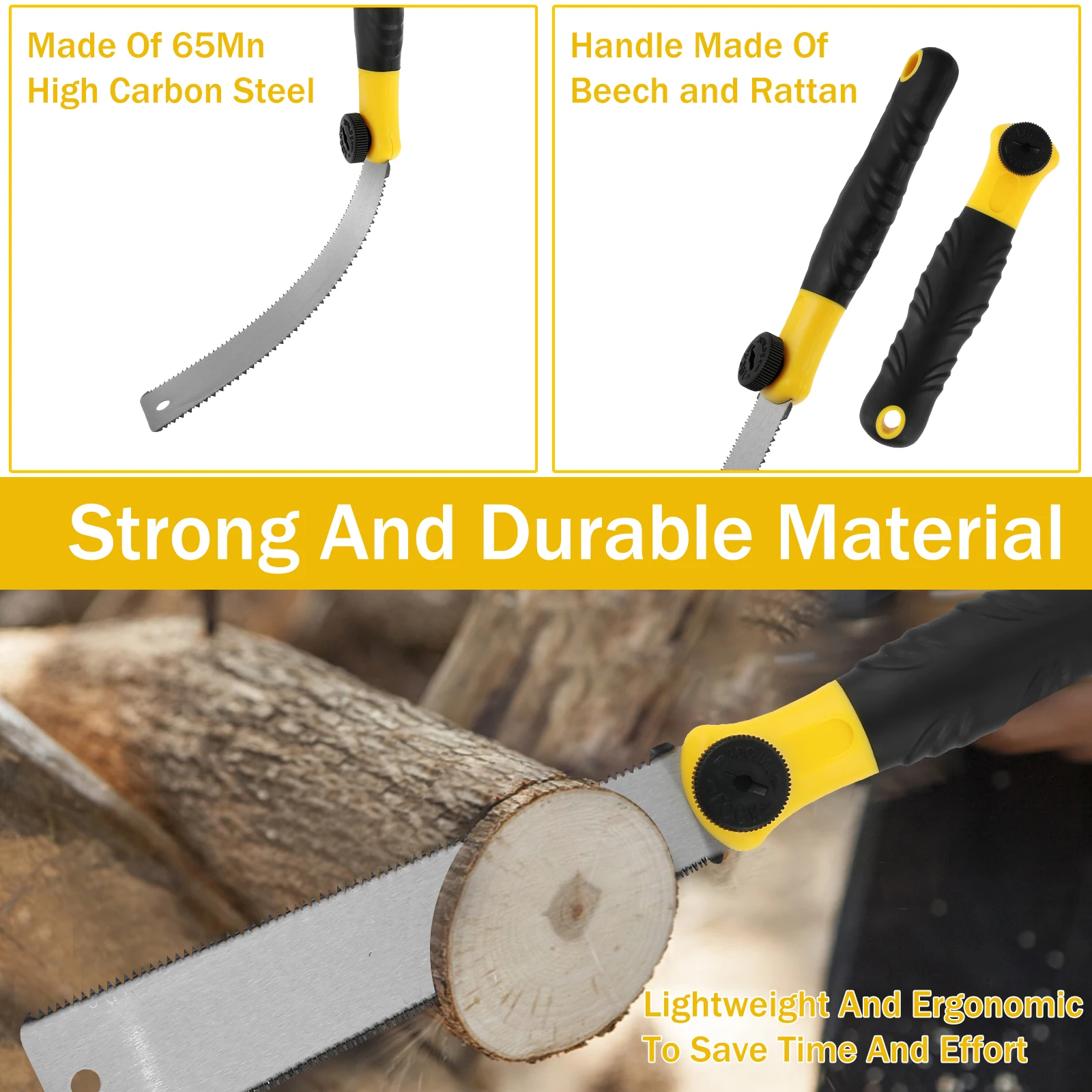 Japanese Hand Saw Sharp High Carbon Steel Pull Saw Ergonomic Non-slip Flush Cut Saw Cutting Trimming Tool for Woodworking