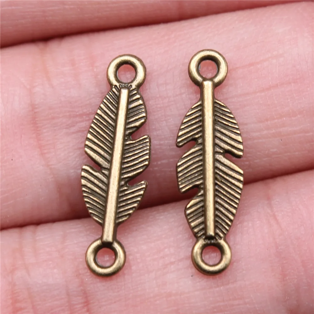 40pcs Antique Bronze Silver Color Pendants, DIY