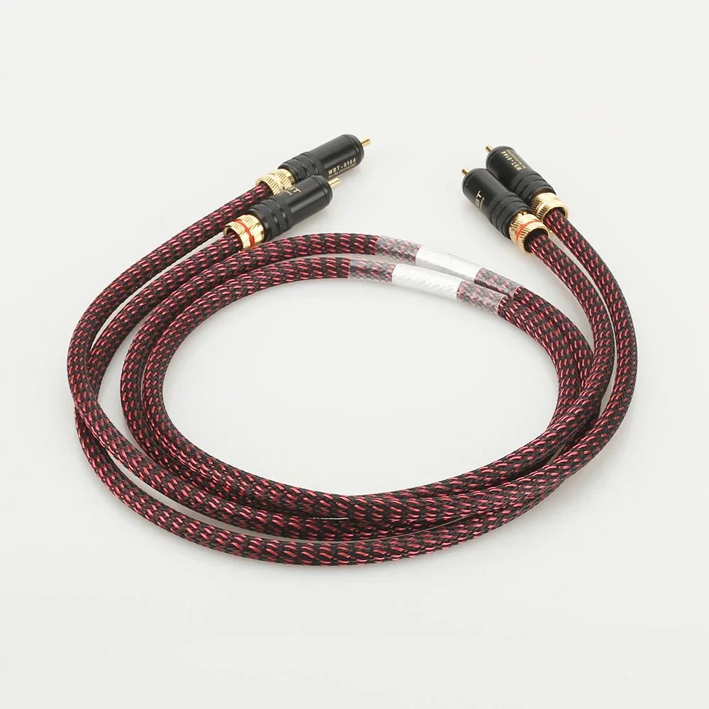 Audiocrast Hi End Audio Cable HIFI RCA Audio With Copper Tin Sleeves WBT0144 RCA Plug