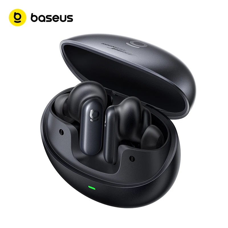 Baseus -50dB Adaptive ANC Wireless Earbuds Bluetooth 6.1 6 Mic ENC Wireless Earphones
