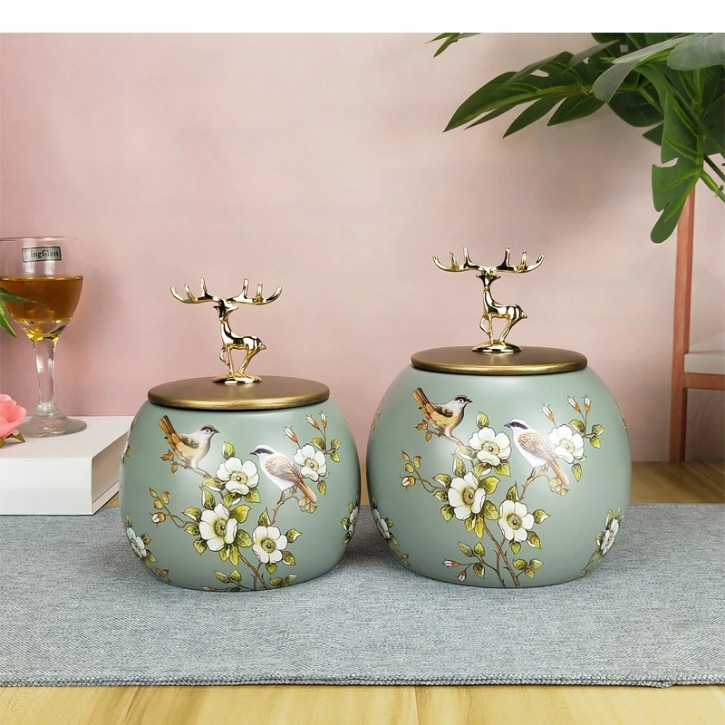 

Керамические банки для чая, банки для закусок, конфет, коробки, герметичные резервуары, бытовая чайная посуда, банка для хранения орехов и сухофруктов, контейнеры для кофе