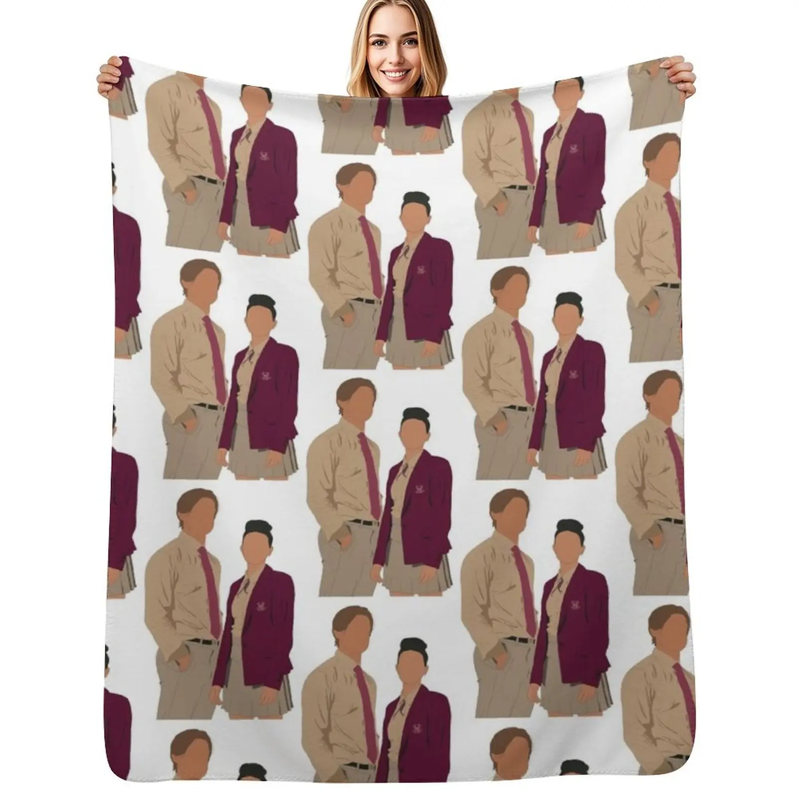 Maxton hall ruby and James Throw Blanket Baby Extra Large Throw Decoratives Custom bed plaid Furry Blankets