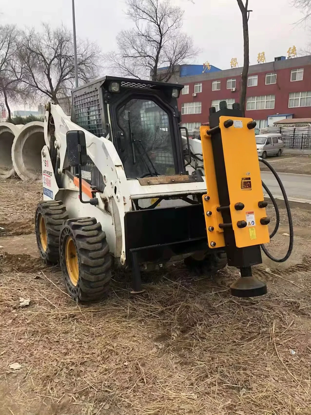 Post Driver Excavator Post Pounder for Efficient Post Installation Pile Hammer  Hydraulic Jack Hammer