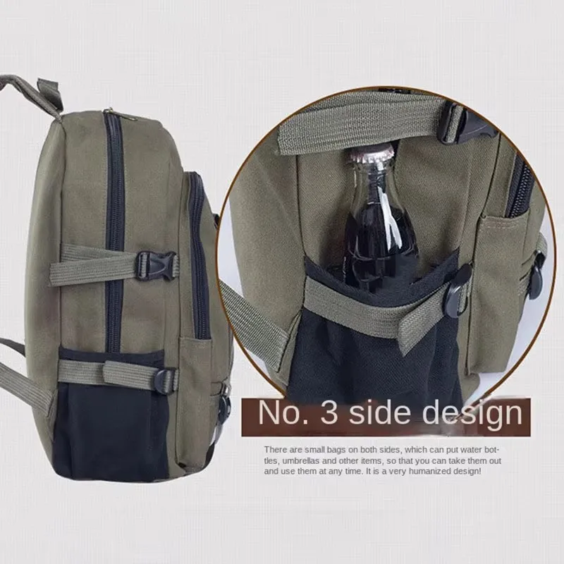 Travel Backpack Mountaineering Bag For Teenager Unisex Large Capacity Canvas Student Schoolbag High Quality Kids Backpacks image 3