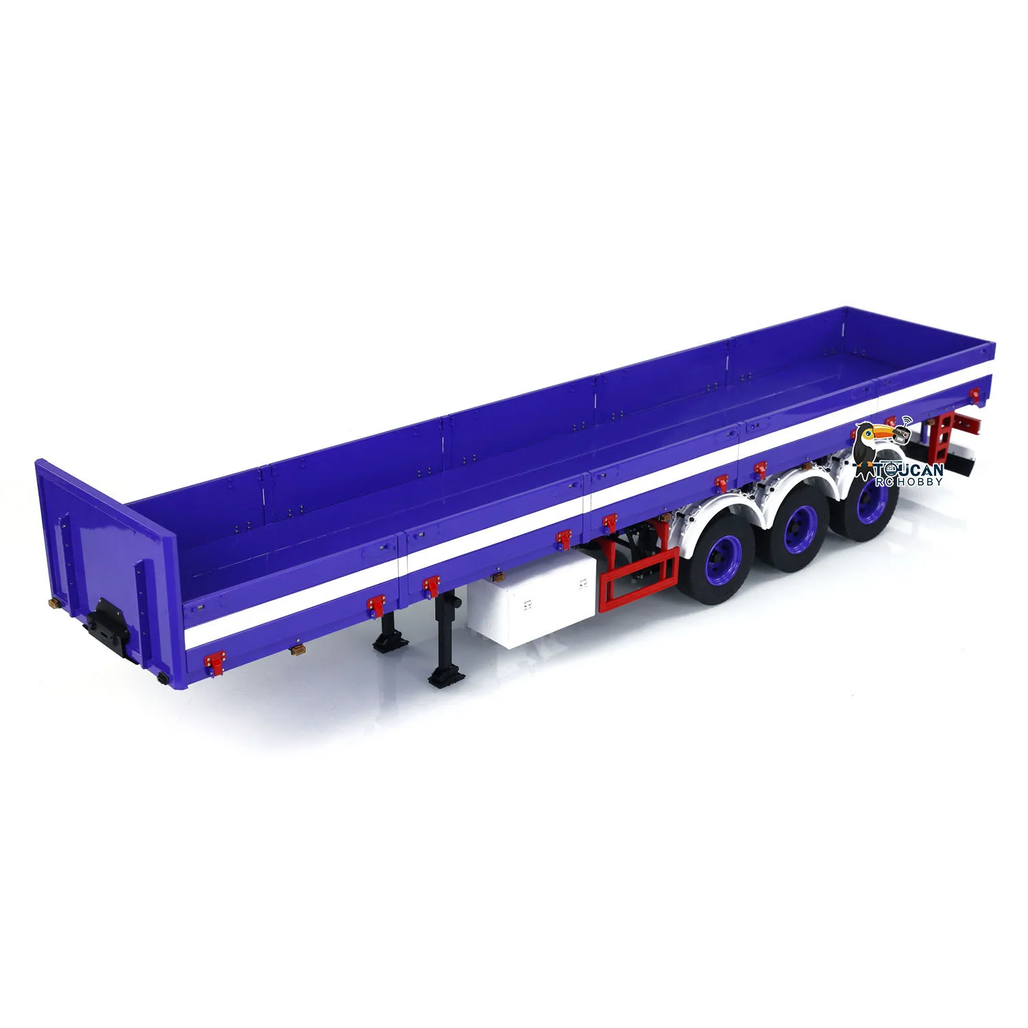 1/14 Metal RC Semi Trailer 3 Axles Spare Parts for Remote Control Tractor Truck Car RC Dump Trucks Accessories Vehicle Boys Toys