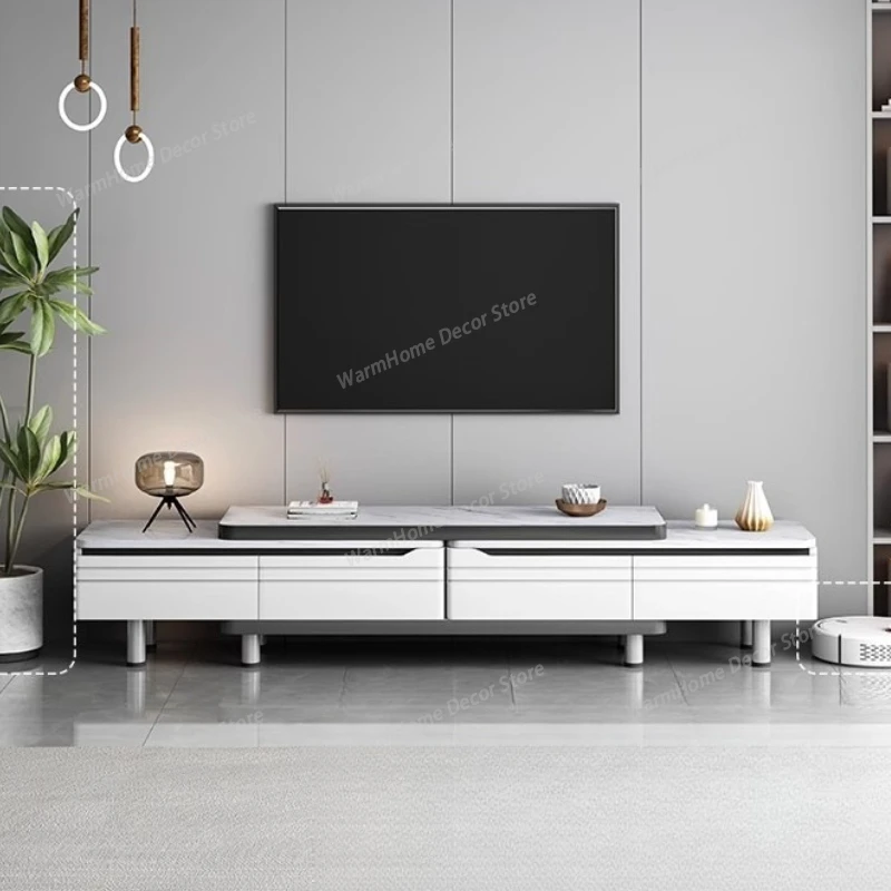 Hotel-Schlafzimmer TV-Ständer Regalständer Multifunktionale Moderne TV-Möbel Tische aus Kunstholz Einzelner Fernseherständer