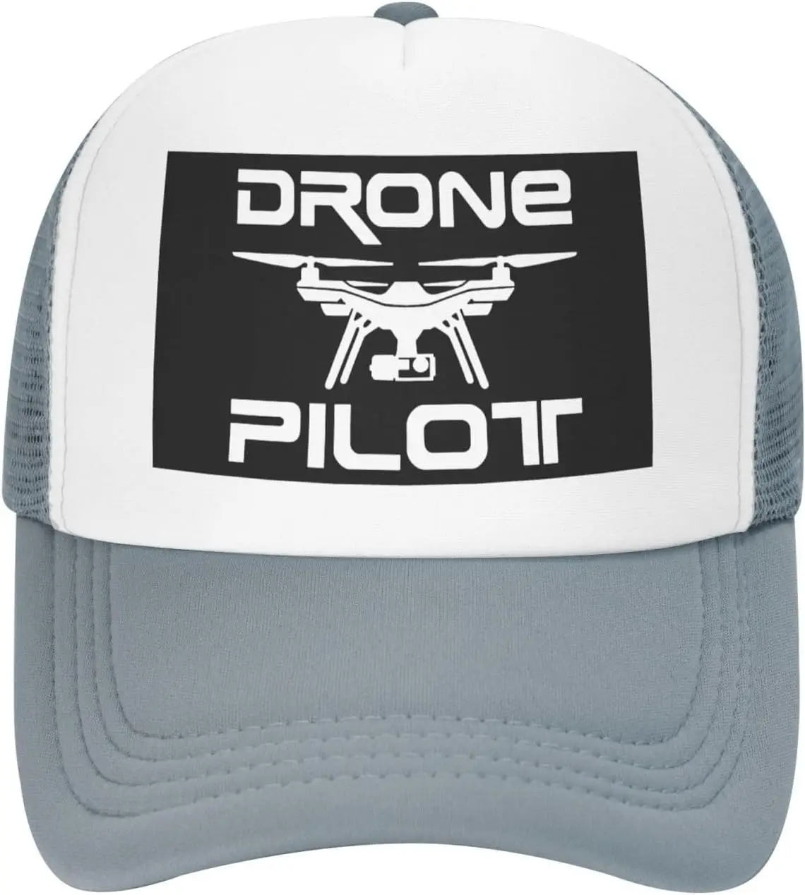 Drone-Pilot-Trucker-Hat-Breathable-Mesh-Snapback-Cap-Unisex-Casual-Outdoor-Adjustable