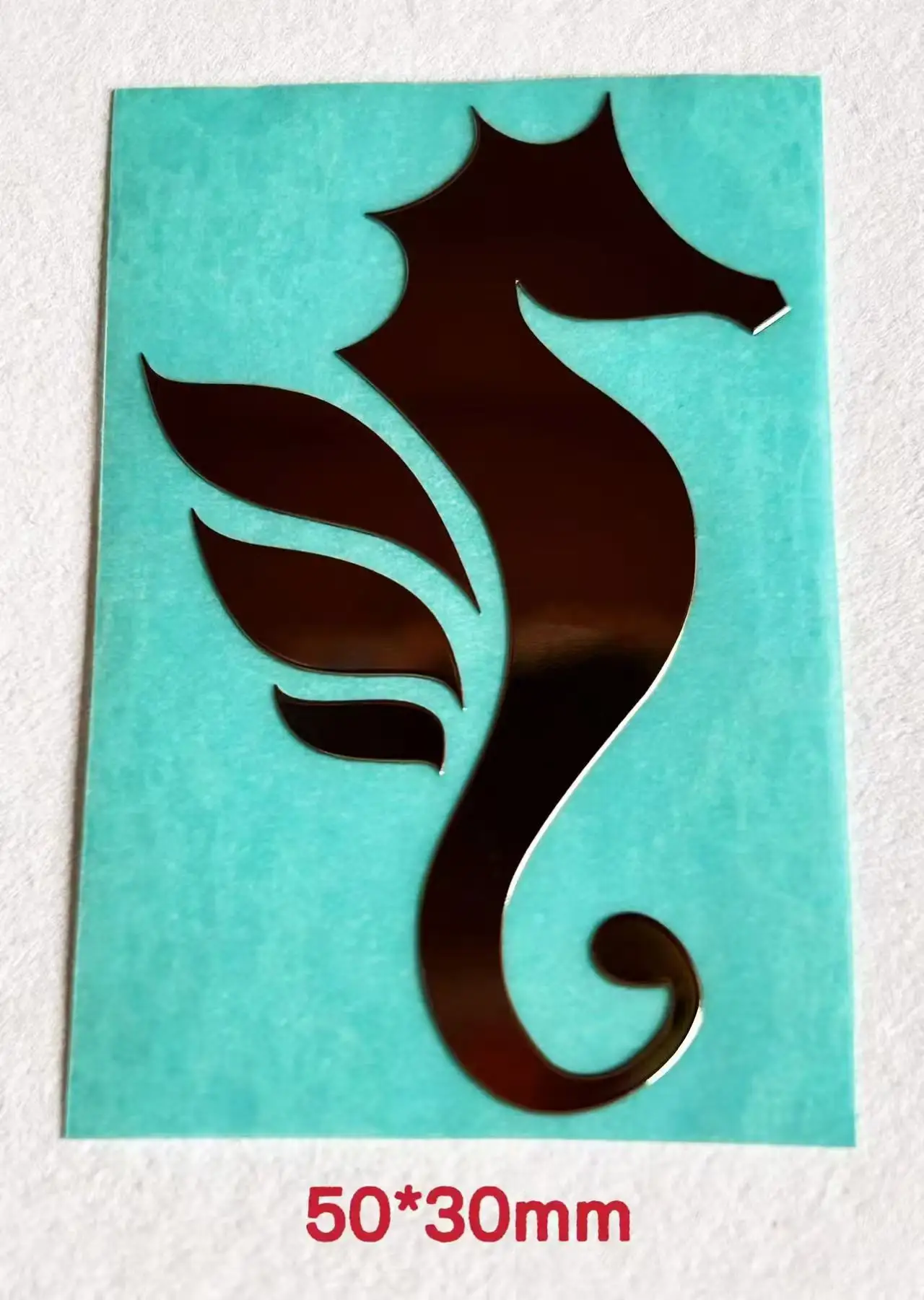 

Морское животное Морской конек Металлическая наклейка Ноутбук телефон компьютерный шлем металлическая наклейка