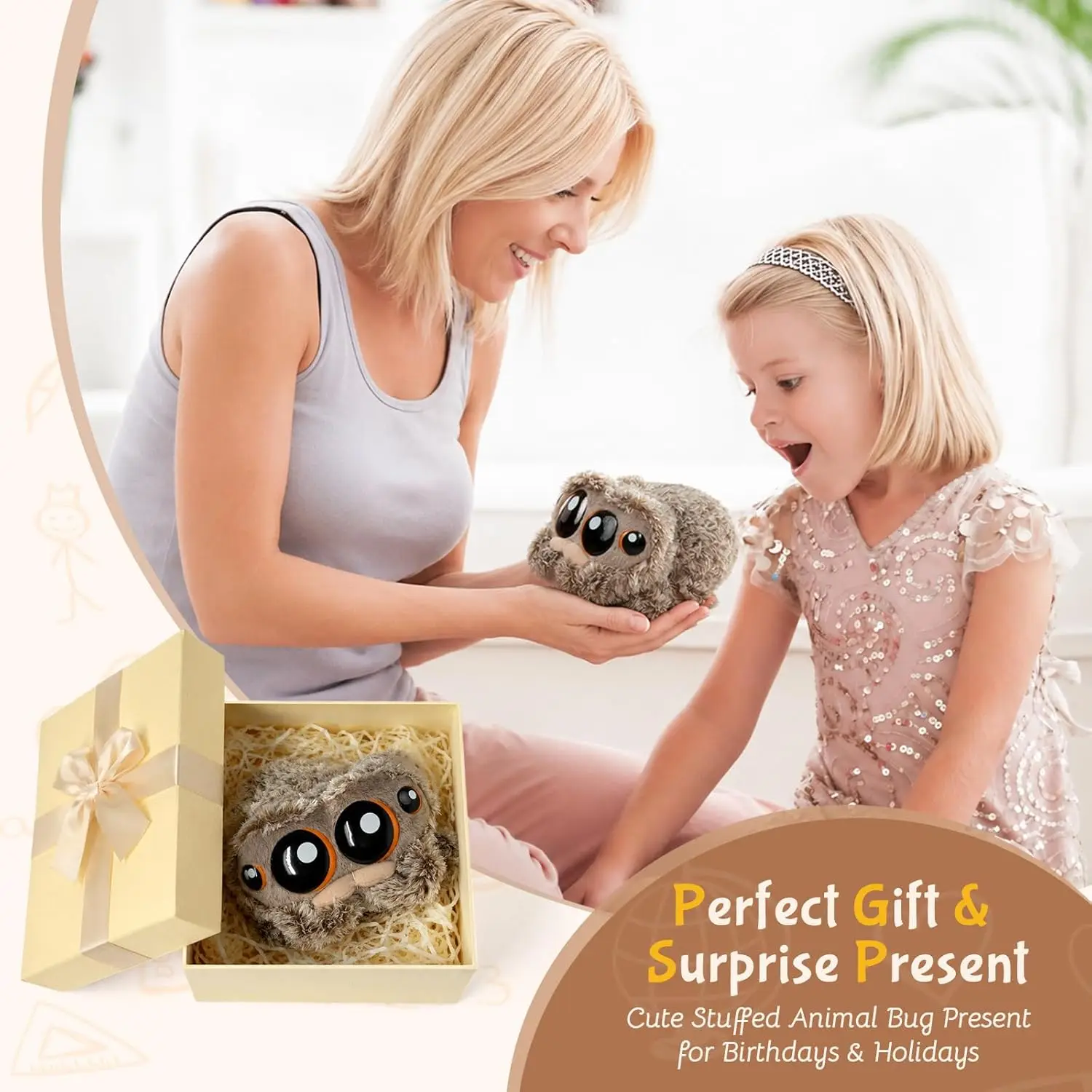 Realistische Spinne Plüschtier Spinne Puppe Geschenk Weihnachten – Detail 5