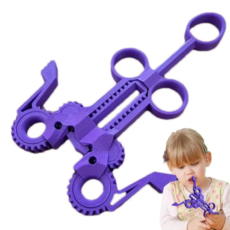 

3D Printed Mechanical Clamp Fidget Gear Clamp Multifunctional 3D Printed Gear Clamp Anti-Stress Clamp Fidget Toy For Kids Child